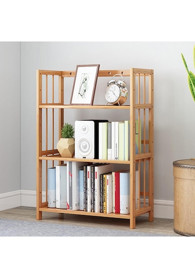 Valkyrie 3 Katlı Bambu Kitaplık 60x23x72 Cm Doğal Ahşap Görünümlü Çok Amaçlı Dekoratif Raf Valkyrie 3 Katlı Bambu Kitaplık 60x23x72 Cm Doğal Ahşap Görünümlü Çok Amaçlı Dekoratif Raf