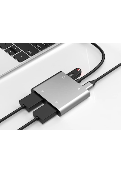 Platoon Pl-5580 4 İn 1 Type-c To 2x Hdmı + Usb+type-c Çevirici Dönüştürücü