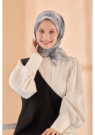Silk Home Soft Eşarp 73095-16 Gri, Füme, Gümüş