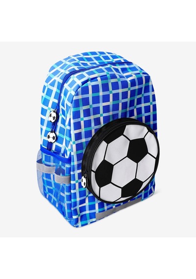 Flying Tiger Futbol Topu Detaylı Sırt Çantası Mavi