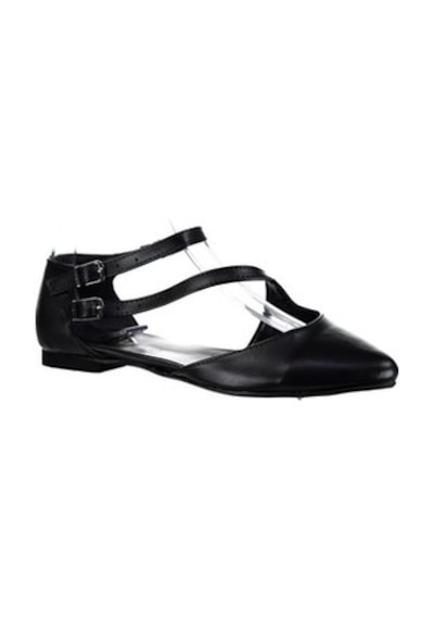 Fox Shoes Siyah Kadın Babet D726016909