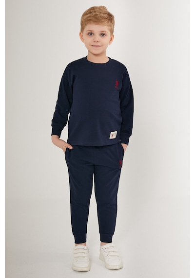 U.s. Polo Assn Shaded Dotted Lacivert Erkek Çocuk Eşofman Takımı