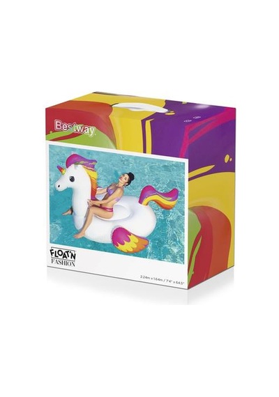 Dev Pegasus Binici 220x195 Cm Bestway - 41113 Çok Renkli