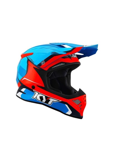 Kyt Skyhawk Kask Glowıng Mavi Turuncu Fluo Çok Renkli