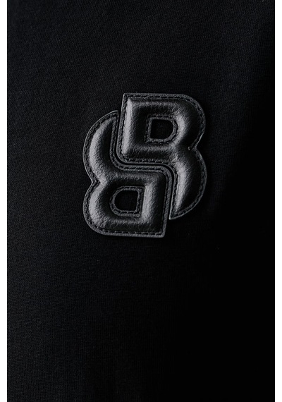 Boss % 100 Pamuk Regular Fit Bisiklet Yaka T Shirt Erkek T Shirt 50565044 001 Siyah