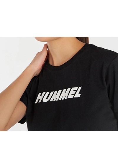 Hummel T-te Elemental Logo Cotton Tee Kadın Günlük Tişört 912016-2001 Siyah SIYAH