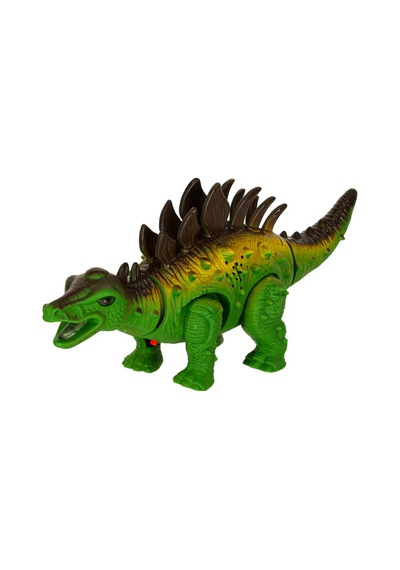 Sesli Işıklı Yürüyen Dinazor Oyuncak Stegosaurus Pilli Hareketli Büyük Boy Erkek Çocuk Oyuncak 28 Cm