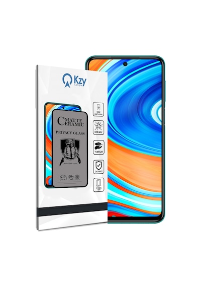Xiaomi Redmi Note 9 Pro ile Uyumlu Tam Kaplayan Mat Seramik Hayalet Nano Esnek Ekran Koruyucu