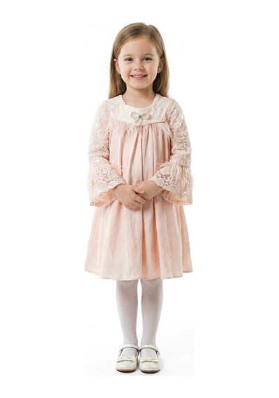 Xo Kids Kız Çocuk Elbise 3-7 Yaş 604 Pembe