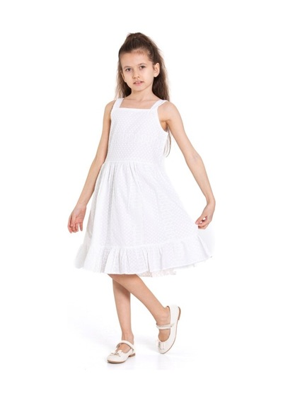 Xo Kids Kız Çocuk Elbise 4-8 Yaş 78502 Beyaz