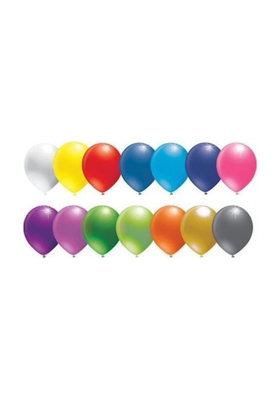 Benim Marifetlerim Metalik Karışık Renkli Balon 12 inch 20 Adet
