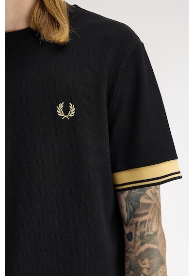 Fred Perry M2396-90a Twin Tipped Cuff Erkek Tişört Siyah