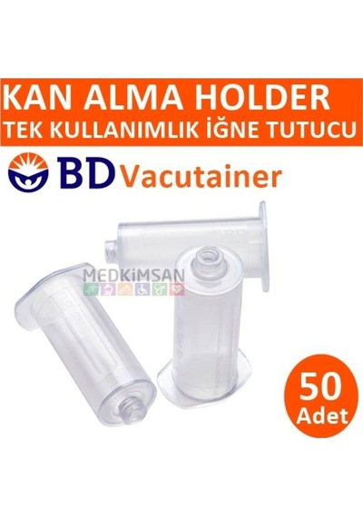 Bd Vacutainer Holder Tek Kullanımlı İğne Tutucu 50 Adet