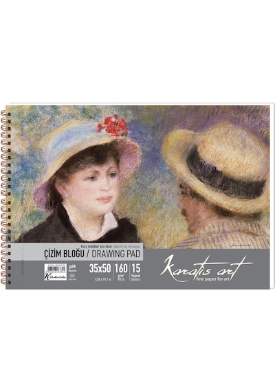 Karatis Çizim Blok Spiralli Art 160 Gr 35x50 15 Yp 484007-99