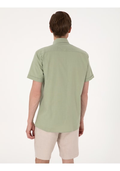 Pierre Cardin Erkek Çağla Gömlek Kısa Kollu 50302730-vr016 Çağla