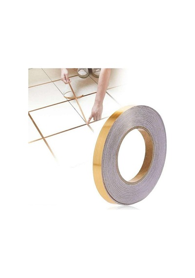 50 Metre Dekoratif Banyo Mutfak Fayans Arası Derz Şerit Bant Gold Renk 1 Cm Gold
