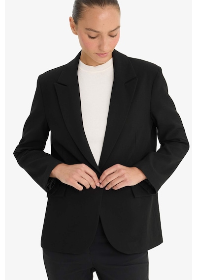 Defacto Regular Fit Düğmeli Blazer Ceket F9465AX25AU