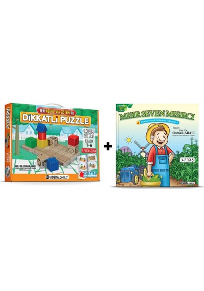 Adeda Dikkatli Puzzle 1. Kademe 2-7 Yaş Ilk Adım + Mısır Seven Mı