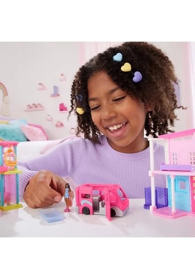 Mini Rüya Karavanı Ve 4 Cm Bebek Seti