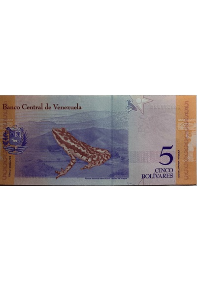 Emir Collectıon Venezuela 2018 Yılı 5 Bolivares Çil Unc Koleksiyon Para