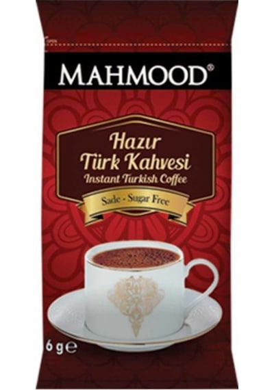 Mahmood Coffee Sade Hazır Türk Kahvesi 12 x 6 G