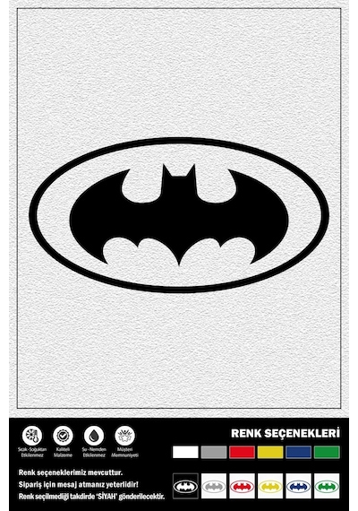 Batman Stıcker 35 X 18 Cm
