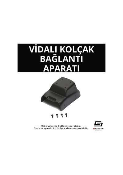 S-dizayn Citroen C-elysee Vidalı Kol Dayama Kolçak Alt Adaptör 2012 Üzeri A+ Kalite