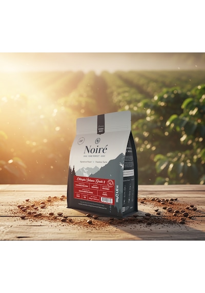 Noire Ethiopia Sidamo Grade 2 250g %100 Arabica Single Origin Çekirdek