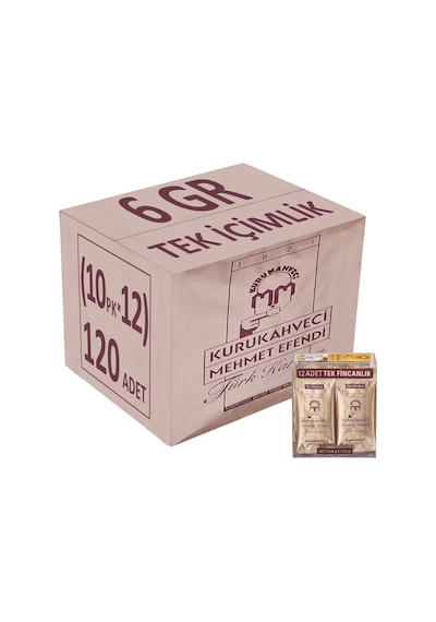 Mehmet Efendi Kurukahveci Türk Kahvesi 6GR Tek Fincanlık (120 Li