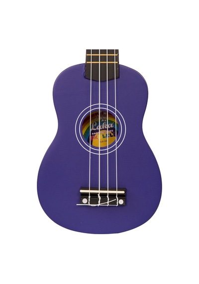 Vintage Laka Rainbow Soprano Ukulele - Indigo