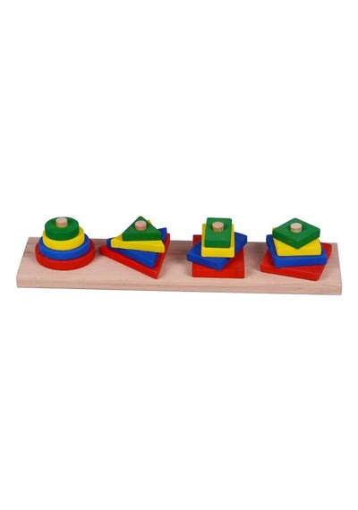 Woodoy Ahşap Renkli Geometrik Şekiller