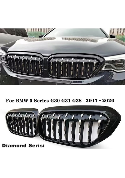 Bmw G30 5 Serisi Diamond Ön Panjur Izgara Böbrek 2017-2020 Arası