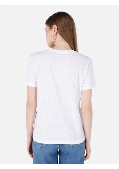 Colin's Colins Beyaz Kadın Tshirt K.kol Cl1068563 Q1.v2 Wht Beyaz