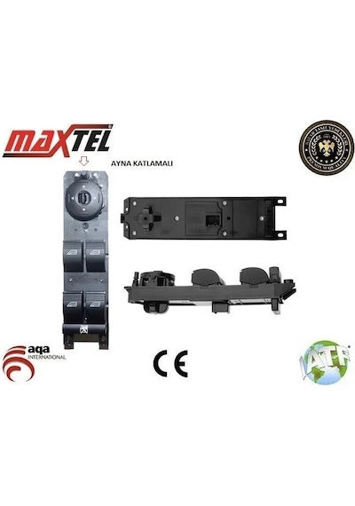 Cam Kaldırma Anahtarı Focus-c-max Sol Ön Dörtlü 08-13 -3 Pın-krom-katlanır Ayna Am5t14a132ca 1