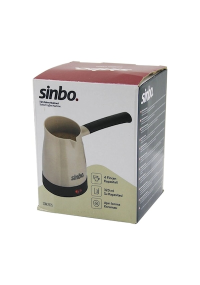 Sinbo Scm-2975 Elektrikli Cezve Pls.türk Kahve Makine Çelik Gizli Rezistans700w 4 Fincan - 320mltak-çıkar Kulp Bx40