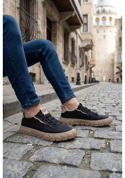 Guja 26y518 Rahat Desenli Kauçuk Taban Tekstil Lastik Bağcıklı Sneaker Erkek Ayakkabı Siyah Guja 26y518 Rahat Desenli Kauçuk Taban Tekstil Lastik Bağcıklı Sneaker Erkek Ayakkabı Siyah