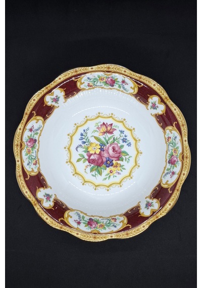 Lady Hamilton Porselen Çorba Kasesi 23 Cm X 7 Cm Kırmızı