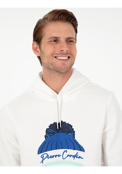 Pierre Cardin Erkek Ekru Sweatshirt 50293147-vr019 Ekru