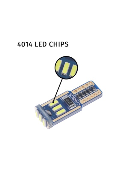Dekoratif Led Ampul T10-15smd 4014 Canbus 12v Çift Beyaz