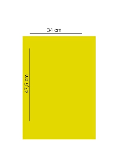 35x50 Cm Sarı Renk Mukavva Kartonu 5 Adet