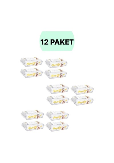 Sleepy Sensitive 90 Yaprak 12'li Paket Islak Mendil & Havlu Tekli