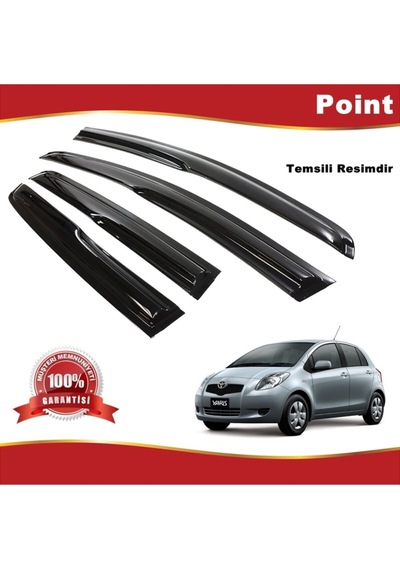 Toyota Yaris Mügen Cam Rüzgarlığı Hb 2006-2012 Arası 4 Lü Takım