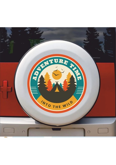 Adventure Time Sticker - 4x4 Kamp Vahşi Doğa Off Road Sticker -araba Oto Karavan Motosiklet Cam Sticker - 00117 10X10 Cm