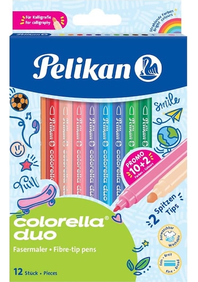 Pelikan Keçeli Kalem Colorella 2 Li Uç 12 Li Kutu