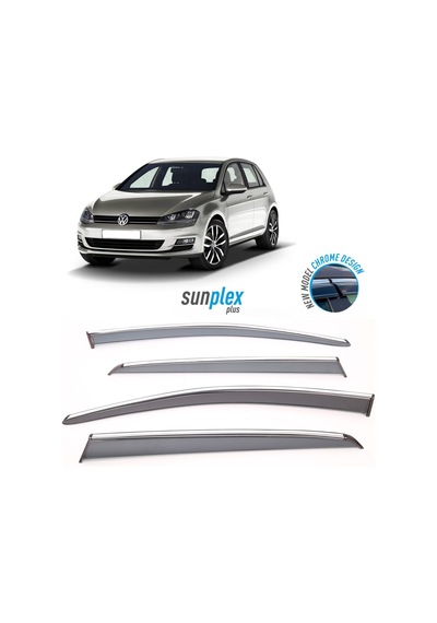 Vw Golf 5 2013 Üzeri Için Cam Rüzgarlığı Kromlu 4 Prç. 1.Sınıf