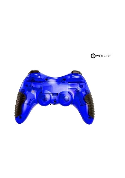 2.4g Ps1 Ps2 Ps3 Pc Android Tv Tv Box Android Telefon Uyumlu Titreşimli Kablosuz Joystick Mavi