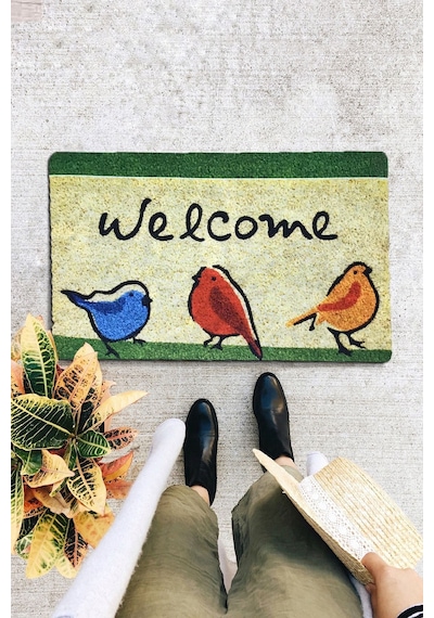 Chirp Birds Iç Ve Dış Kapıönü Paspasları Pvc Taban
