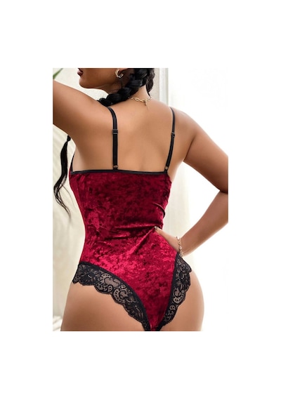 Merry See Kadife Body Gecelik Babydoll Çok Renkli