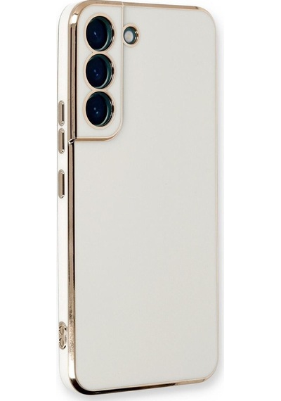 Microsonic Samsung Uyumlu Galaxy S22 Kilif Olive Plated Beyaz 557081013
