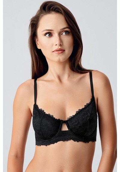 New Bra 33/34-8380 Telsiz Desteksiz Sütyen siyah